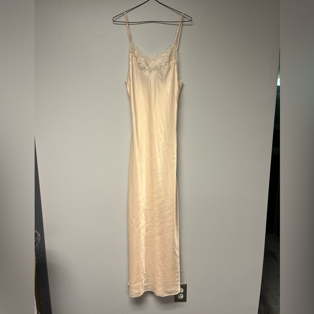 Elegant Cream Slip Dress